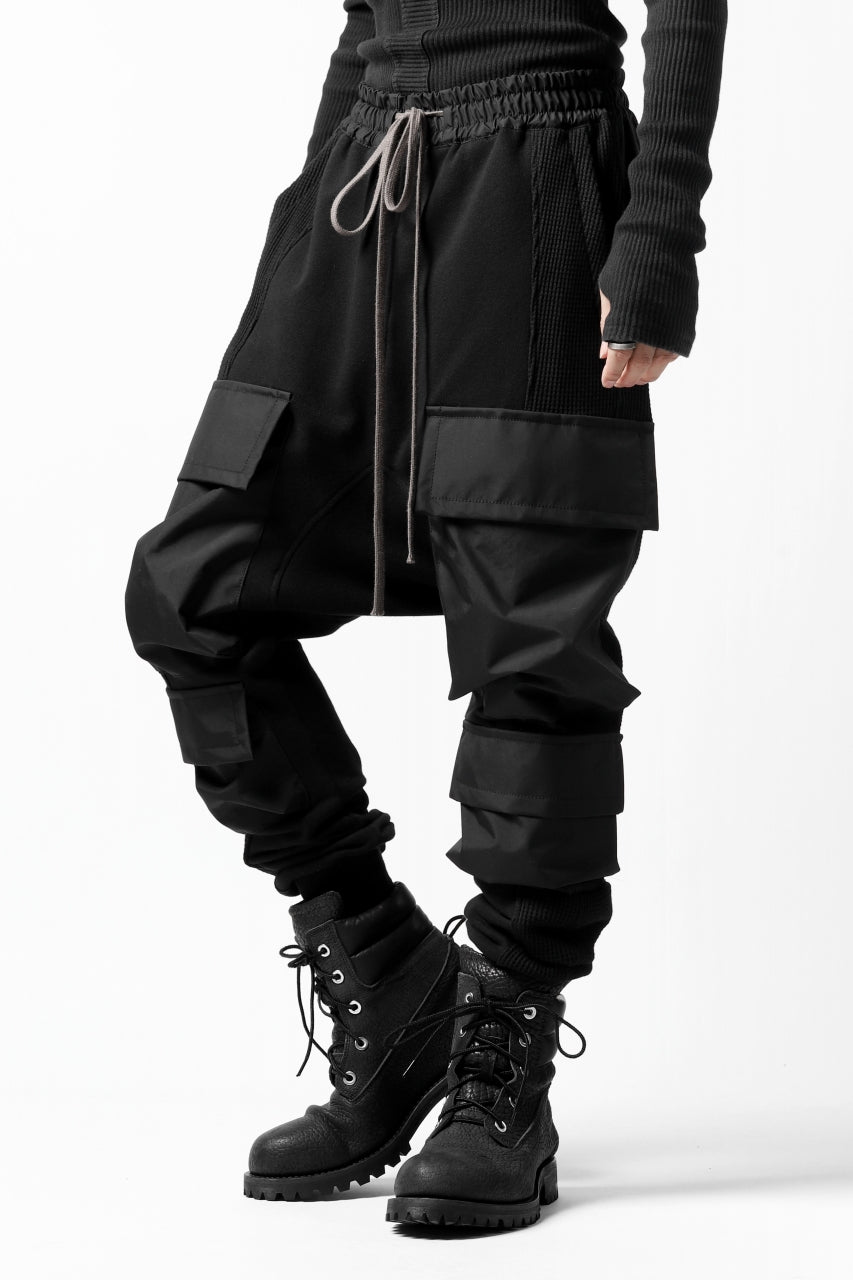 画像をギャラリービューアに読み込む, A.F ARTEFACT MILITARY SAROUEL PANTS / MULTI-COMBINATION (BLACK)