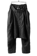 _vital low clotch wide pants (SUMI INK DYED)