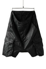 画像をギャラリービューアに読み込む, 11 BY BORIS BIDJAN SABERI CARGO POCKET SHORTS &quot;P20-F1482&quot; (STRETCH COTTON / BLACK COATED)