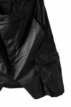 画像をギャラリービューアに読み込む, 11 BY BORIS BIDJAN SABERI CARGO POCKET SHORTS &quot;P20-F1482&quot; (STRETCH COTTON / BLACK COATED)