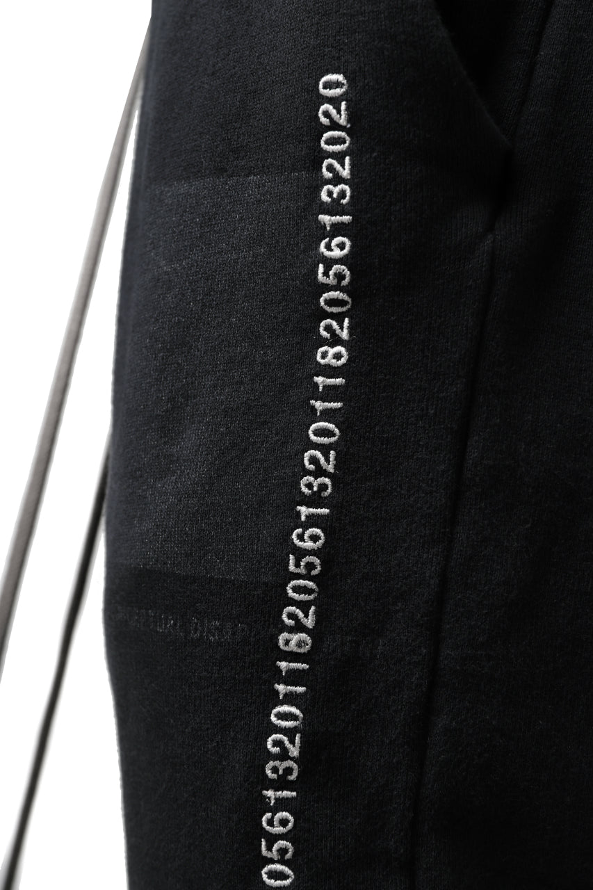 A.F ARTEFACT "FRAYED" DAMAGE SWEATER JOGGER PANTS (BLACK)