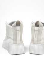 画像をギャラリービューアに読み込む, BORIS BIDJAN SABERI COW LEATHER MID CUT SNEAKER / WASHED &amp; HAND TREATED &quot;BAMBA1.1-SIN&quot; (LIGHT GREY)