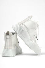 画像をギャラリービューアに読み込む, BORIS BIDJAN SABERI COW LEATHER MID CUT SNEAKER / WASHED &amp; HAND TREATED &quot;BAMBA1.1-SIN&quot; (LIGHT GREY)