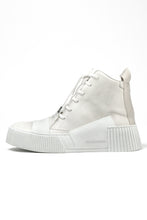 画像をギャラリービューアに読み込む, BORIS BIDJAN SABERI COW LEATHER MID CUT SNEAKER / WASHED &amp; HAND TREATED &quot;BAMBA1.1-SIN&quot; (LIGHT GREY)