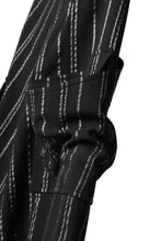 Load image into Gallery viewer, SOSNOVSKA exclusive LOADED POCKETS PANTS (BLACK × SILVER STRIPE)