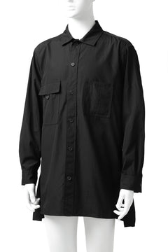 Load image into Gallery viewer, Y&#39;s WORK SHIRT / 100/2 COTTON BROAD (BLACK)