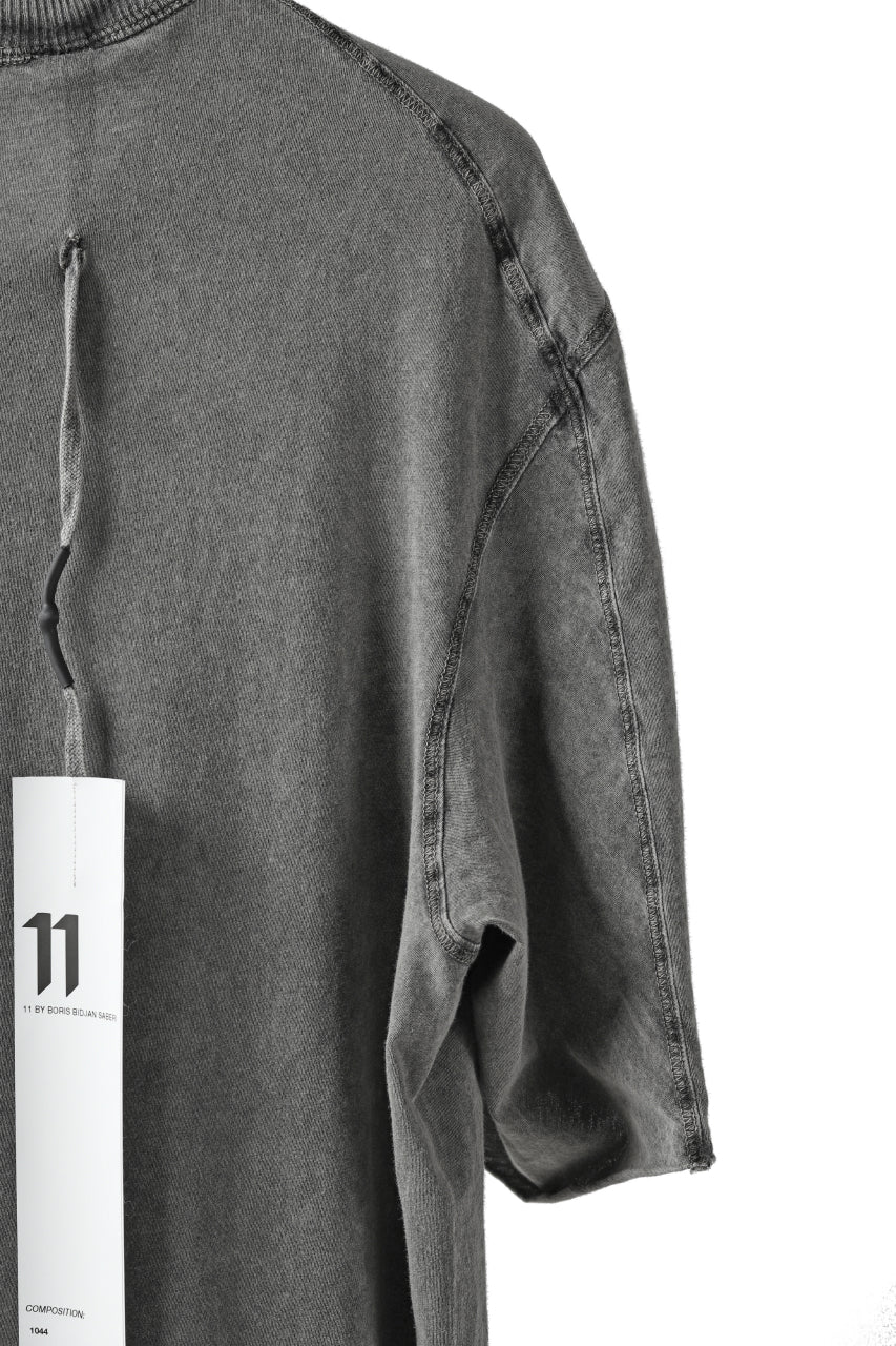 画像をギャラリービューアに読み込む, 11 BY BORIS BIDJAN SABERI SHORT SLEEVE TEE &quot;T-S1B-F-1101&quot; (ACID GREY)