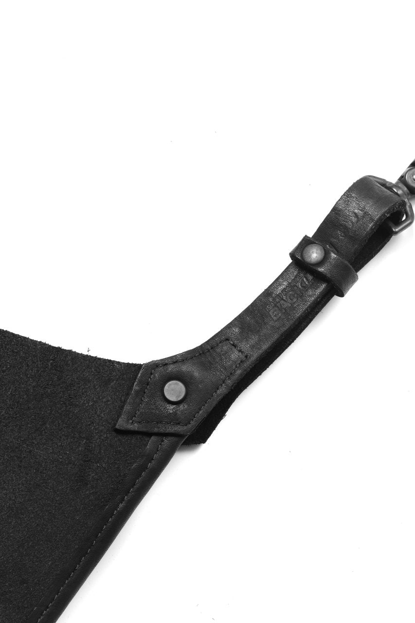 画像をギャラリービューアに読み込む, ISAMU KATAYAMA BACKLASH WAIST-HANG BAG / DOUBLE SHOULDER OBJECT DYED (BLACK)