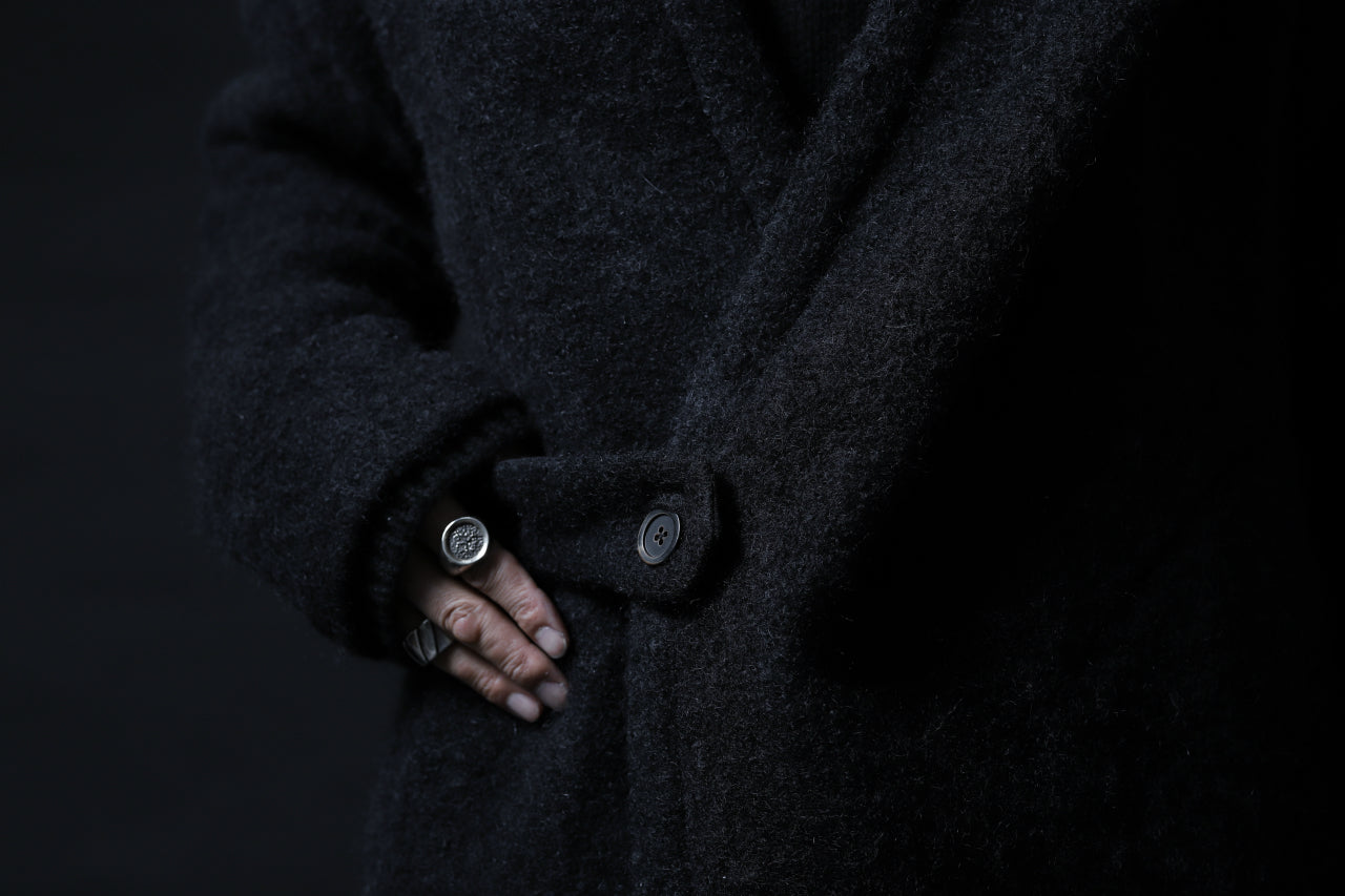 forme d'expression exclusive Hooded Cardigan Short-Coat (Black)