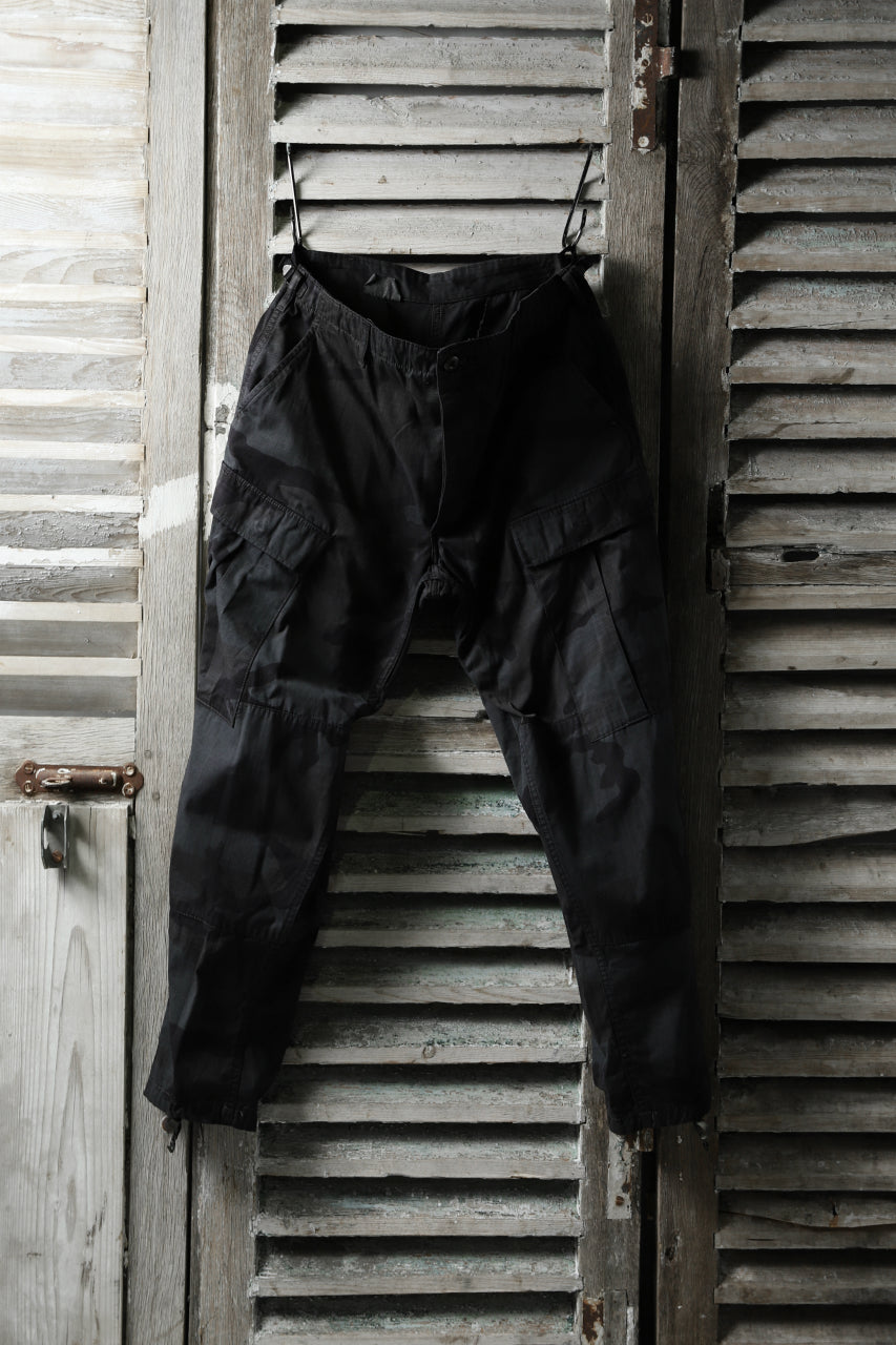 CHANGES VINTAGE REMAKE MILITARY CARGO TAPERED PANTS / WOODLAND CAMO (CHARCOAL DYED #A)