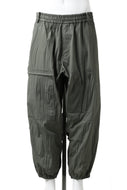 Y's.... CARGO PANTS / NYLON COTTON TYPEWRITER WRINKLE (KHAKI)