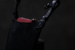 Load image into Gallery viewer, ISAMU KATAYAMA BACKLASH WAIST HANG BAG / DOUBLE-SHOULDER OBJECT DYED (BLACK)