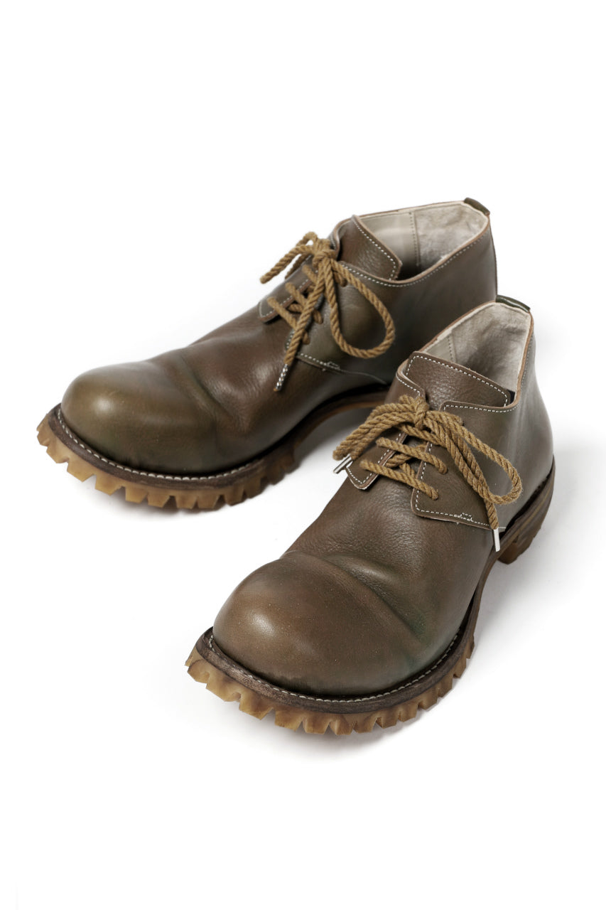 Portaille "one make" VB Derby Shoes (JAPAN Vachetta Leather / ARMY)