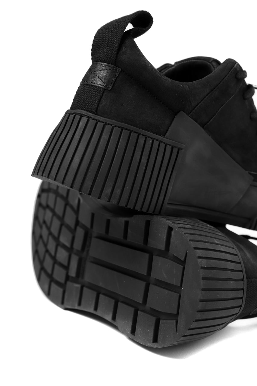 Load image into Gallery viewer, BORIS BIDJAN SABERI HORSE LEATHER LOW CUT SNEAKER / WASHED &amp; HAND TREATED &quot;BAMBA2.1-SIN&quot; (BLACK)