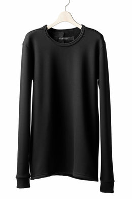 A.F ARTEFACT exclusive ROUND NECK PULL OVER TOPS / BOMBERHEAT® (BLACK)
