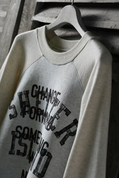 画像をギャラリービューアに読み込む, CHANGES VINTAGE REMAKE RAGLAN-DOLMAN SLEEVE SWEAT SHIRT (GREY x BEIGE)