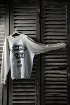 画像をギャラリービューアに読み込む, CHANGES VINTAGE REMAKE RAGLAN-DOLMAN SLEEVE SWEAT SHIRT (GREY x BEIGE)