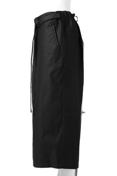 Load image into Gallery viewer, Y&#39;s BANG ON! No.149 WRAP CROPPED PANTS / CO TWILL + LI (BLACK)