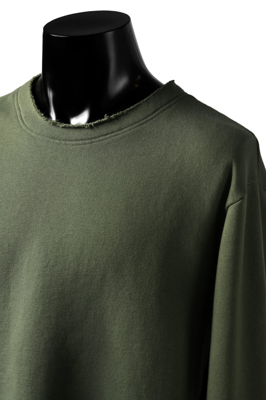 Load image into Gallery viewer, RUNDHOLZ DIP SWEAT SHIRT PULL OVER (MOSS*KHAKI GREEN)