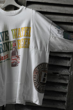 画像をギャラリービューアに読み込む, CHANGES VINTAGE REMAKE QUARTET PANEL LONG SLEEVE TEE (MULTI WHITE #beer)