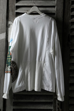 画像をギャラリービューアに読み込む, CHANGES VINTAGE REMAKE QUARTET PANEL LONG SLEEVE TEE (MULTI WHITE #beer)