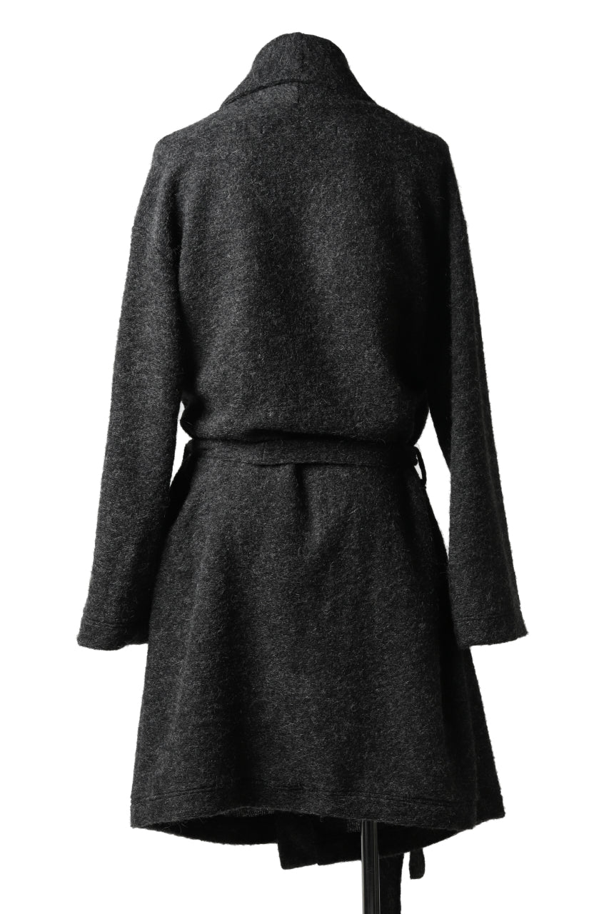 A.F ARTEFACT WARM KNIT GOWN COAT (GREY)