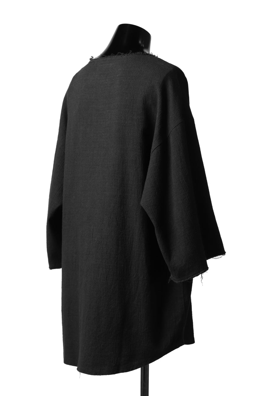 ISAMU KATAYAMA BACKLASH PULLOVER SHIRT / PRIPERA WOVEN (BLACK)