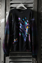 Load image into Gallery viewer, CHANGES VINTAGE REMAKE QUARTET PANEL LONG SLEEVE TEE (MULTI BLACK #A)