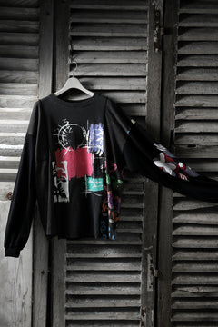 画像をギャラリービューアに読み込む, CHANGES VINTAGE REMAKE QUARTET PANEL LONG SLEEVE TEE (MULTI BLACK #B)