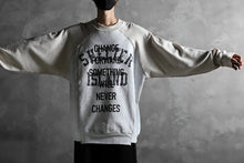 画像をギャラリービューアに読み込む, CHANGES VINTAGE REMAKE RAGLAN-DOLMAN SLEEVE SWEAT SHIRT (GREY x BEIGE)