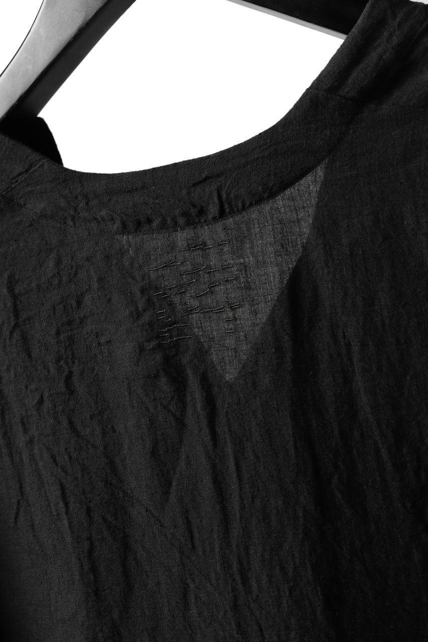 _vital minimal tunica tops / linen (BLACK)