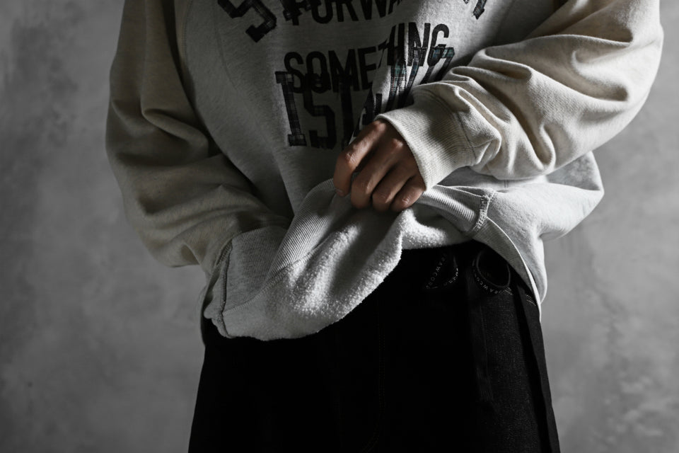 画像をギャラリービューアに読み込む, CHANGES VINTAGE REMAKE RAGLAN-DOLMAN SLEEVE SWEAT SHIRT (GREY x BEIGE)