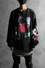 画像をギャラリービューアに読み込む, CHANGES VINTAGE REMAKE QUARTET PANEL LONG SLEEVE TEE (MULTI BLACK #B)