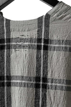 画像をギャラリービューアに読み込む, _vital exclusive minimal tunica tops / linen-plaid (BLACK x BEIGE)