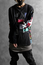 画像をギャラリービューアに読み込む, CHANGES VINTAGE REMAKE QUARTET PANEL LONG SLEEVE TEE (MULTI BLACK #B)