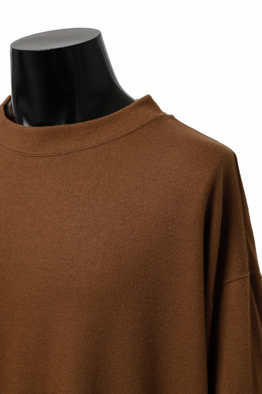 Load image into Gallery viewer, CAPERTICA MN-SWEAT TOP / SUPER 140s WASHABLE WOOL (CAMEL)