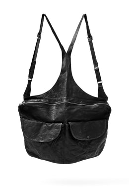 incarnation exclusive MW-3 BACK-PACK BAG / BUFFALO LEATHER PIECE DYED (BLACK)