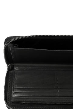 Load image into Gallery viewer, Portaille ROUND ZIP LONG WALLET / GUIDI FIORE (BLACK)