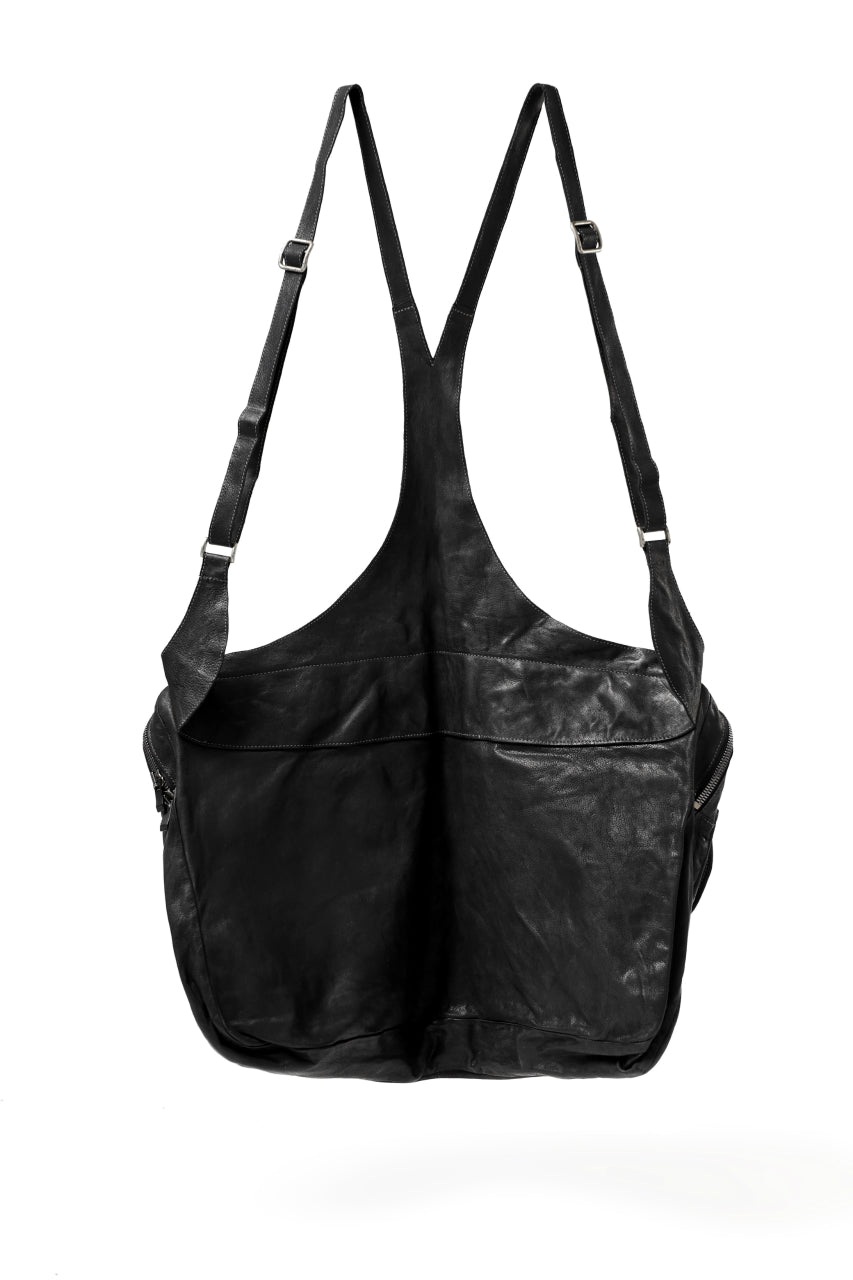 incarnation exclusive MW-3 BACK-PACK BAG / BUFFALO LEATHER PIECE DYED (BLACK)