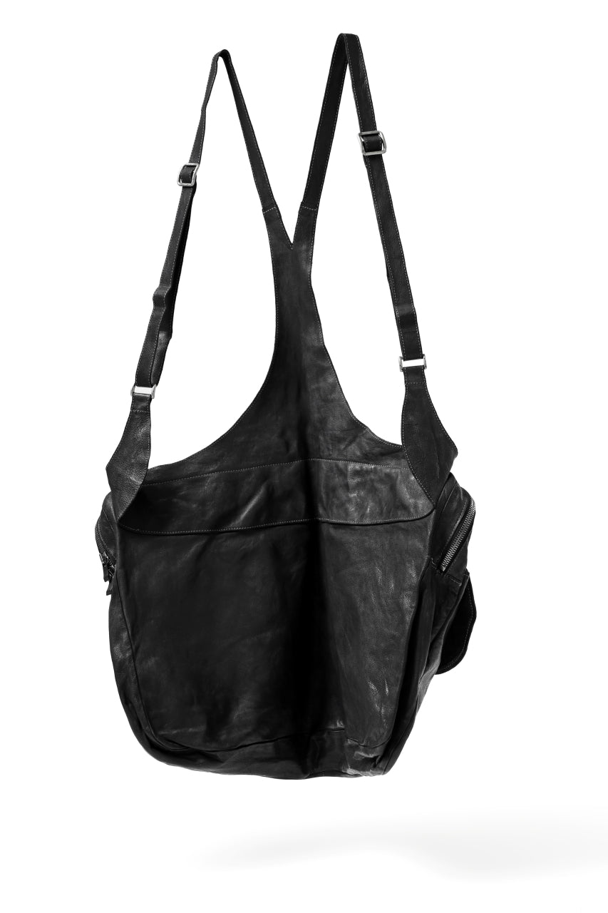 incarnation exclusive MW-3 BACK-PACK BAG / BUFFALO LEATHER PIECE DYED (BLACK)