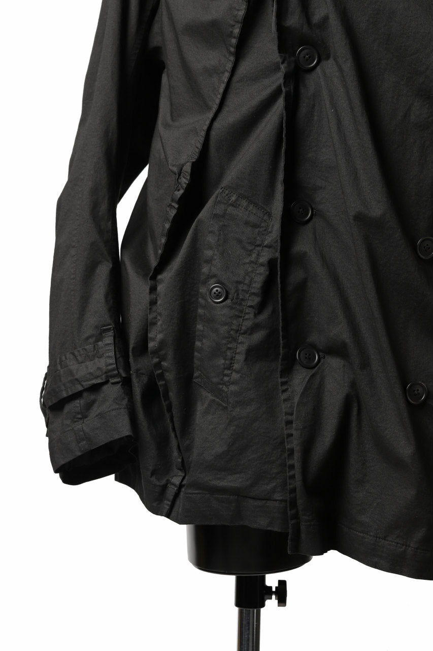 Load image into Gallery viewer, RUNDHOLZ DIP MILITARY SHORT COAT (BLACK)