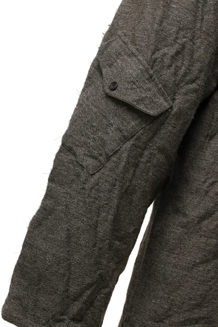 YUTA MATSUOKA buggy pants / goat wool (brown)