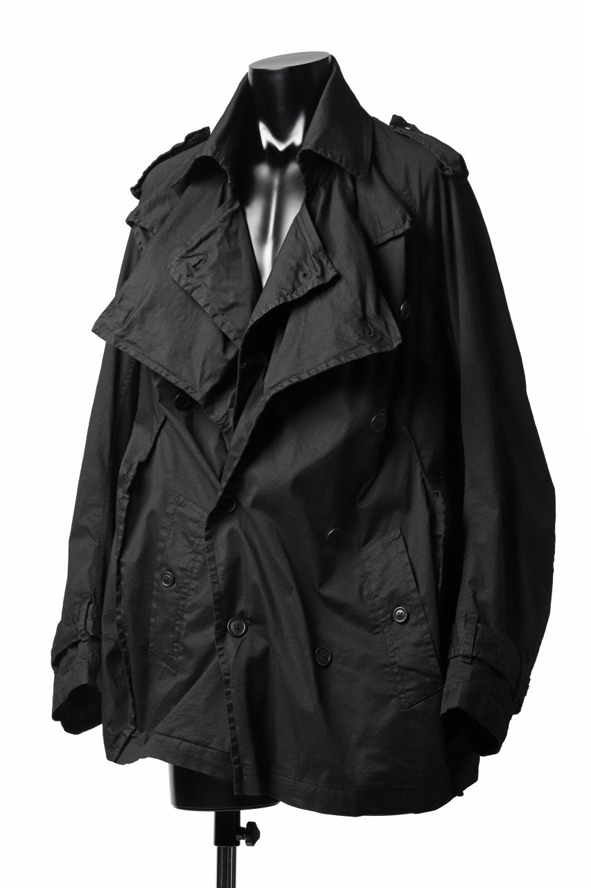 Load image into Gallery viewer, RUNDHOLZ DIP MILITARY SHORT COAT (BLACK)