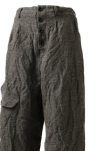 画像をギャラリービューアに読み込む, YUTA MATSUOKA buggy trousers / primitive wool (brown)
