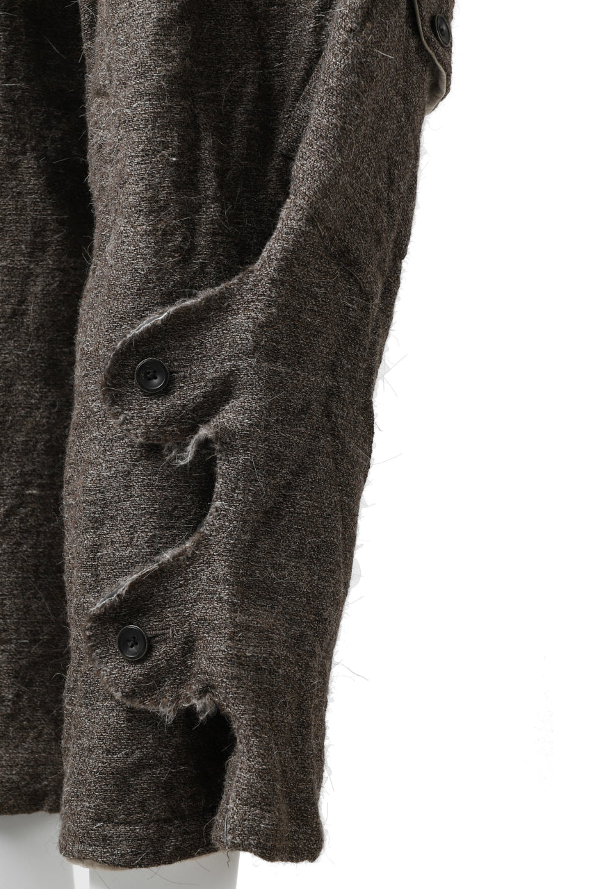 YUTA MATSUOKA buggy trousers / primitive wool (brown)