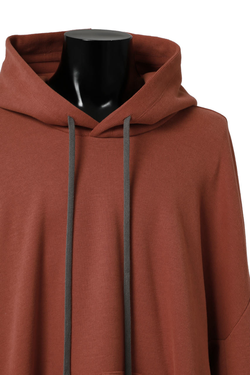 A.F ARTEFACT DOLMAN HOODIE PULLOVER / COPE KNIT JERSEY (ORANGE)