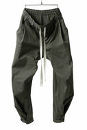 KLASICA GARNER EXTRA WIDE STRING TROUSERS / HIGH DENSITY MATT TWILL (OLIVE)