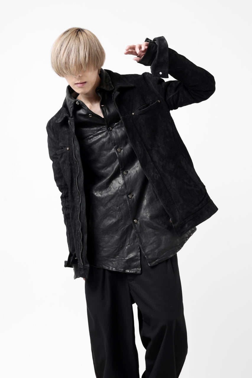 画像をギャラリービューアに読み込む, incarnation REVERSE HORSE SKIN JEAN JACKET JJ-1Z (BLACK)