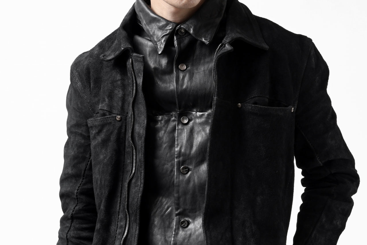 incarnation REVERSE HORSE SKIN JEAN JACKET JJ-1Z (BLACK)