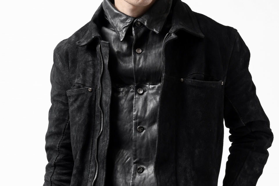 画像をギャラリービューアに読み込む, incarnation REVERSE HORSE SKIN JEAN JACKET JJ-1Z (BLACK)